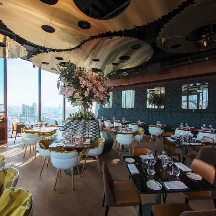 The dining room at 20 Stories, one of Manchester’s most romantic restaurants.