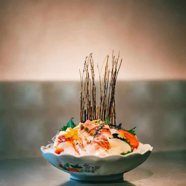 A dish of sashimi at Yamato Edinburgh, one of Edinburgh’s best romantic restaurants.