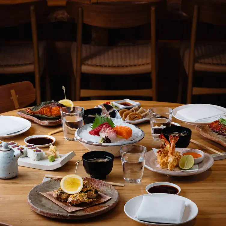 A spread of Japanese dishes at Roka, a restaurant in London