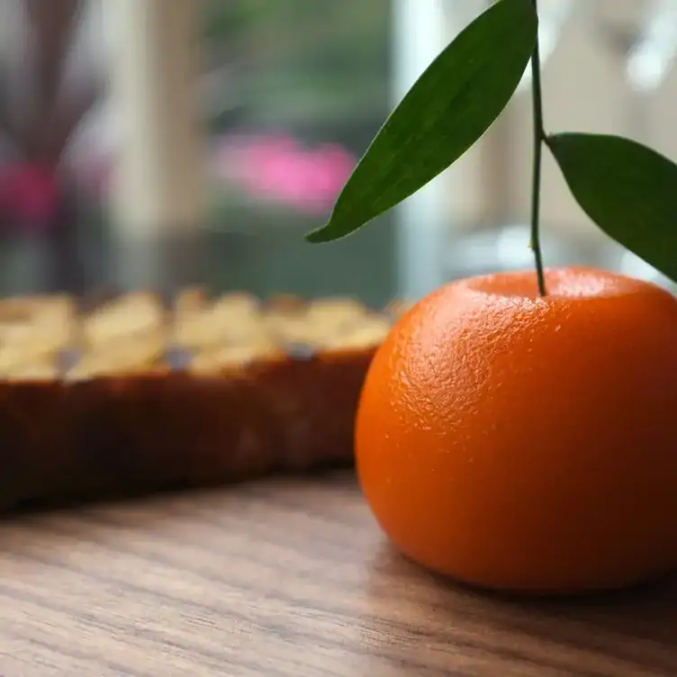 An orange-shaped dish at Dinner by Heston Blumenthal, one of the best fine dining restaurants in London