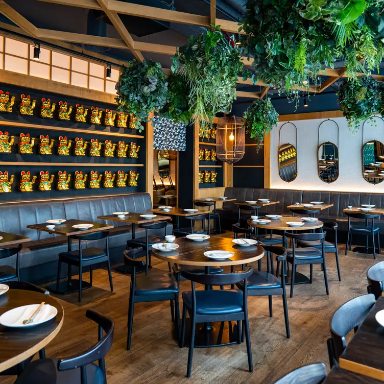 The dining room at Flesh and Buns, one of London’s best Asian fusion restaurants.