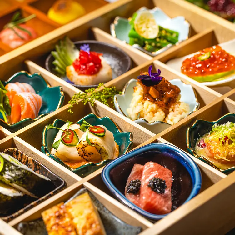 A sushi box set at Kibako, one of the best sushi restaurants in London.