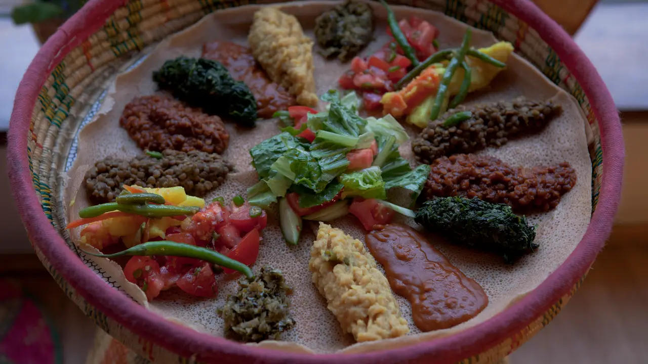 An Ethiopian dish at Zeret Kitchen, a restaurant in London