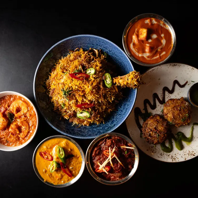 A table of Indian street food dishes at Hungamaa, one of the best Indian restaurants in Manchester. Credit: Hungamaa