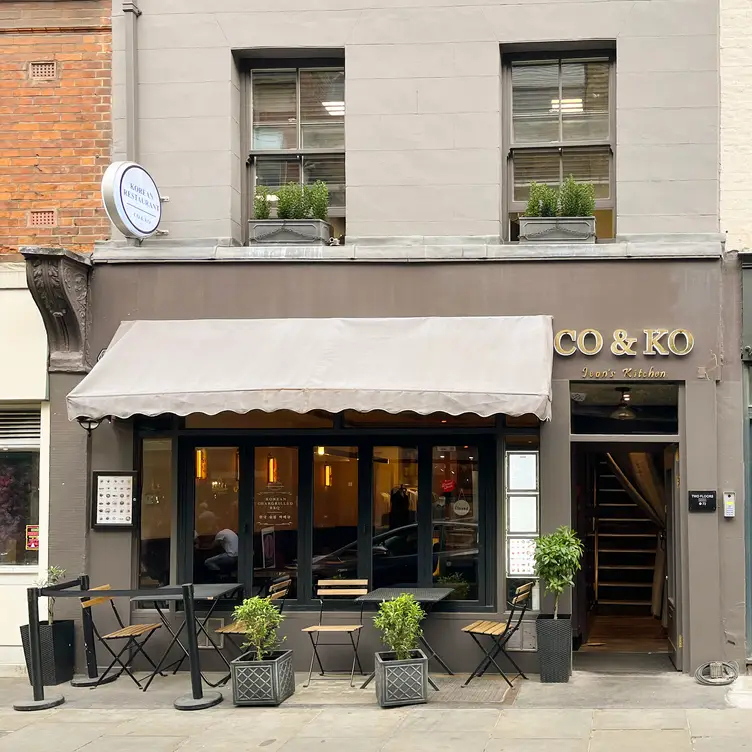 The exterior of the restaurant at Co&Ko in London.