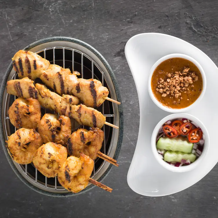 Satay skewers at Mango Tree, one of London’s best Thai restaurants.