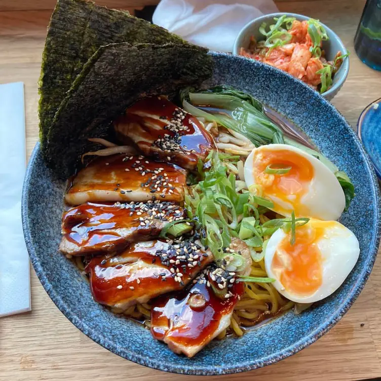 A ramen at at Suki Suki Street Food & Bar in Manchester