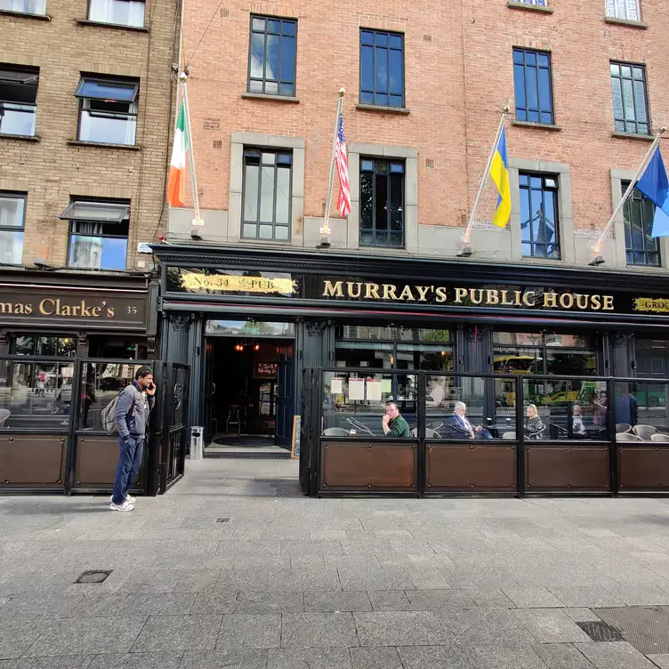 The exterior of Murray’s Bar, one of the best pubs in Dublin. The sign above its windows reads: Murray’s Public House.