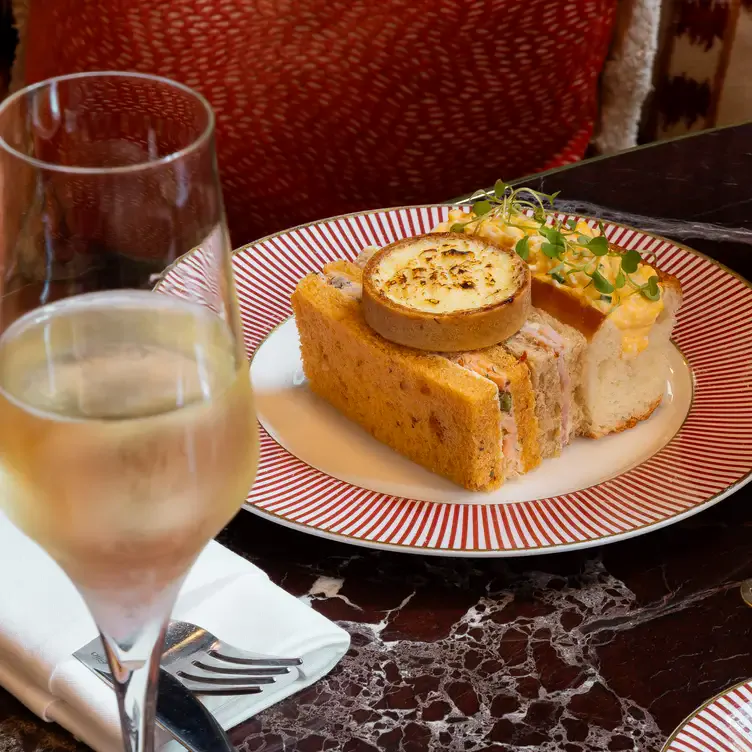 A plate of afternoon tea sandwiches at Madeleine Bar, one of the best brunches in Birmingham.