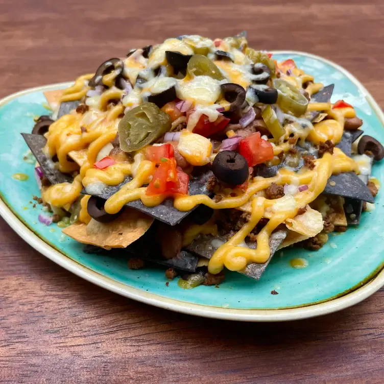 A plate of nachos at Catalinas, one of London’s best Mexican restaurants.