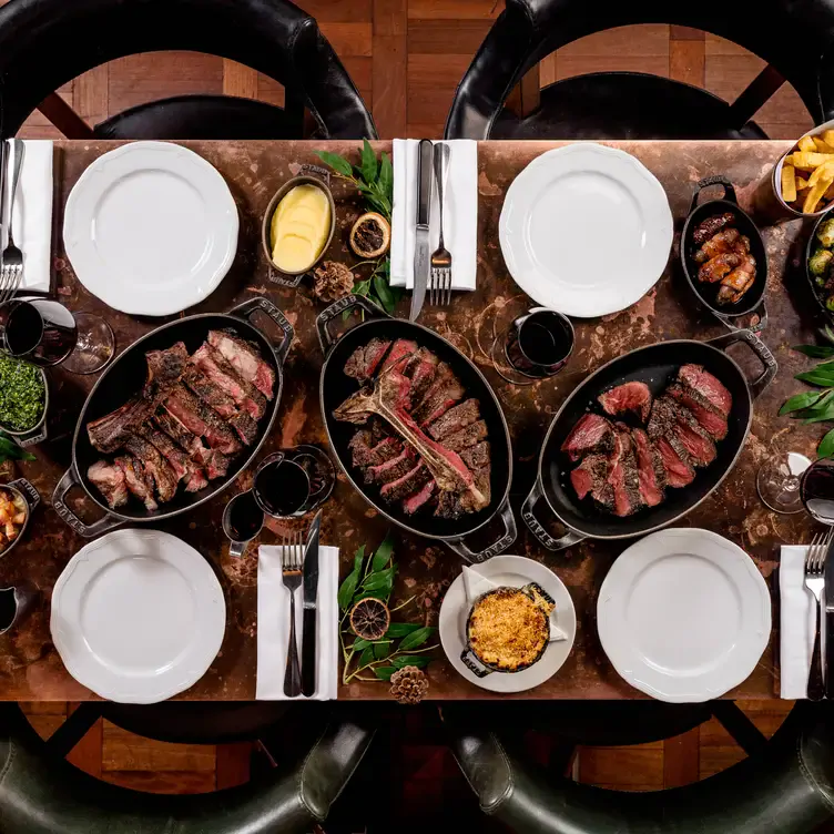 Steak sharing platters at Hawksmoor Dublin, one of Dublin’s best restaurants.