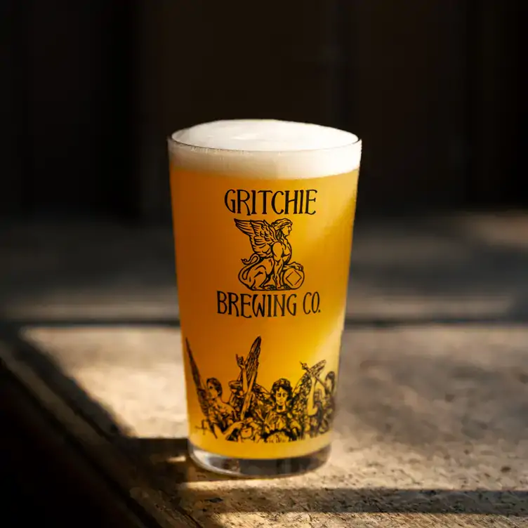 A pint of Gritchie beer at The Lore of the Land, a pub in London