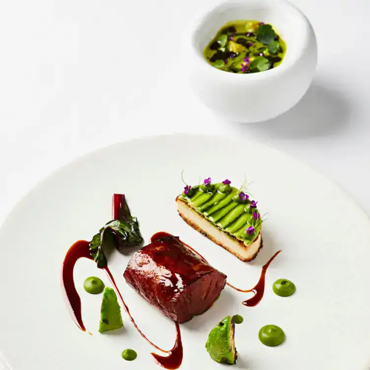 A meat and avocado fine dining dish at CORD by Le Cordon Bleu in London