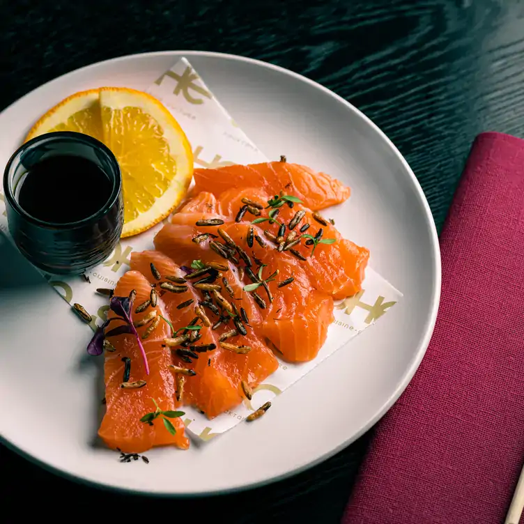 A plate of salmon sashimi at Sohe, one of the best restaurants in Newcastle.