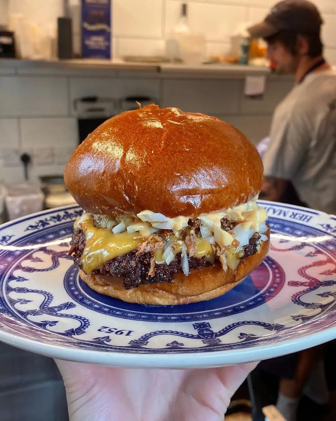 The Dexter cheeseburger at The Plimsoll, one of the best pubs in London