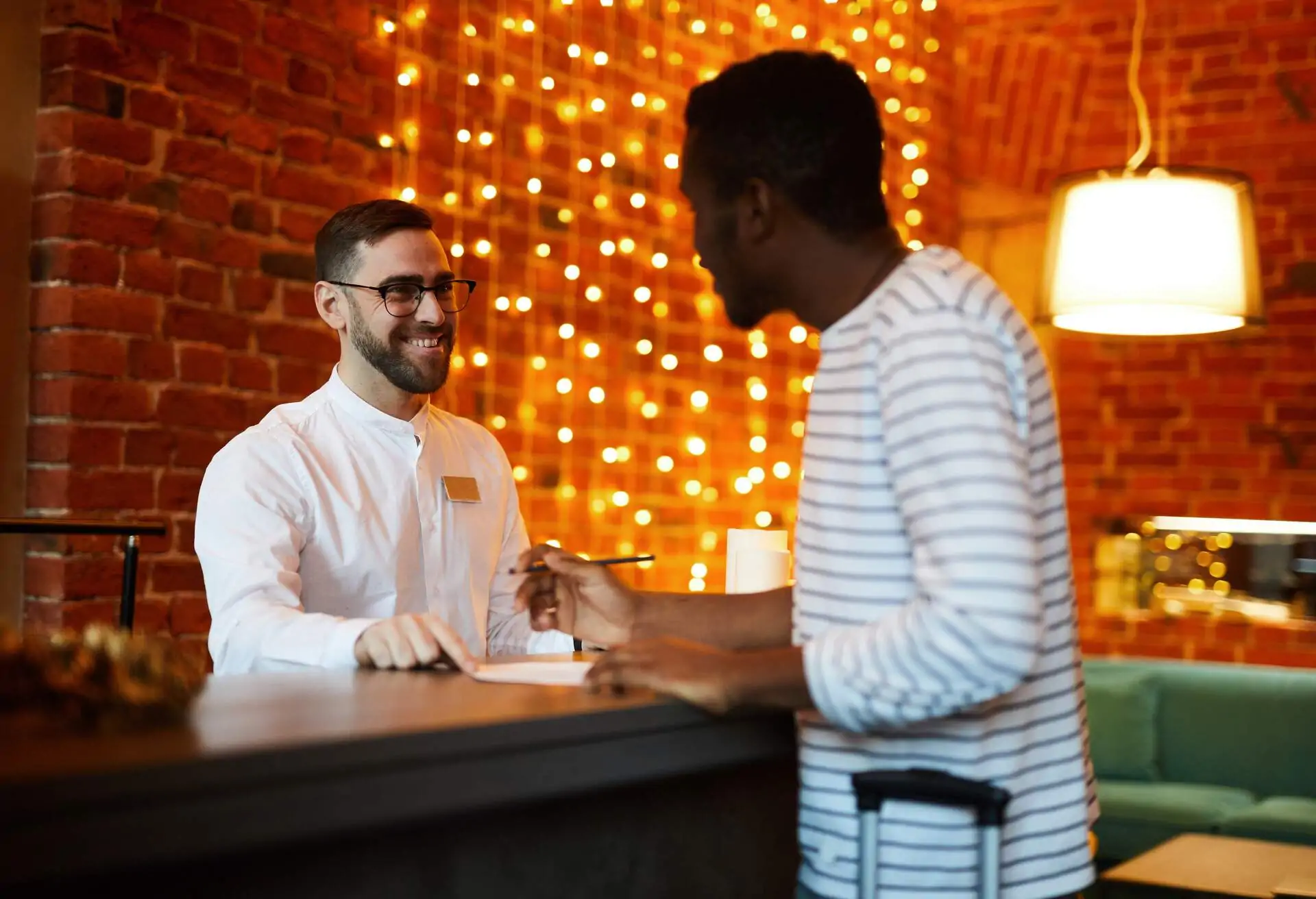 hotel service in reception